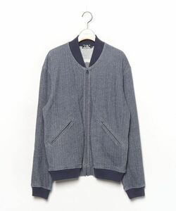 「HYSTERIC GLAMOUR」 ジップアップブルゾン MEDIUM ネイビー メンズ