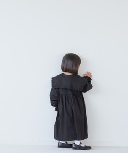 「LOWRYS FARM」 「KIDS」長袖ワンピース 120cm ブラック キッズ