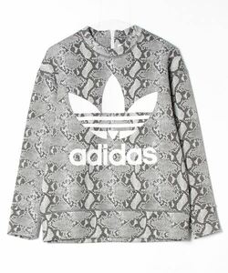 「HYKE」 長袖Tシャツ「adidasコラボ」 M グレー メンズ