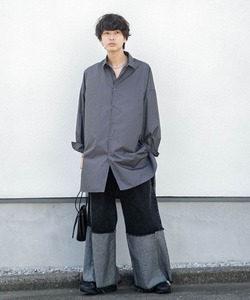 「SENSE OF PLACE by URBAN RESEARCH」 長袖シャツ MEDIUM チャコールグレー メンズ