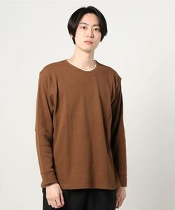 「SHIPS」 長袖Tシャツ X-LARGE ブラウン メンズ