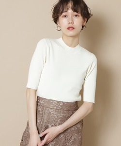 「N.（N. Natural Beauty Basic）」 半袖ニット MEDIUM オフホワイト レディース