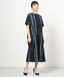 「BEAMS BOY」 半袖ワンピース ONE SIZE ネイビー レディース