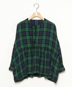 「BEAMS BOY」 7分袖ブラウス ONE SIZE グリーン レディース