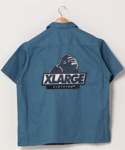 「XLARGE」 半袖シャツ LARGE ブルー メンズ