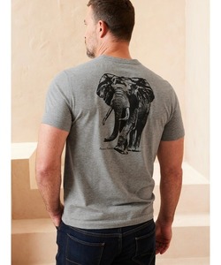 「BANANA REPUBLIC FACTORY STORE」 半袖Tシャツ M グレー メンズ