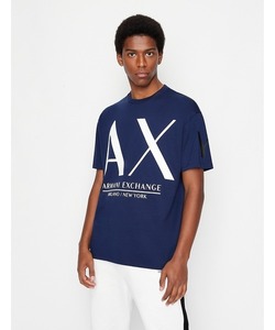 「ARMANI EXCHANGE」 半袖Tシャツ X-SMALL ダークブルー メンズ