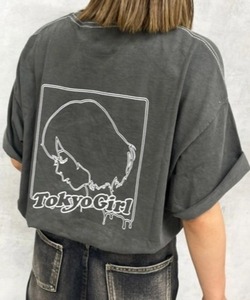 「TOKYOGIRL」 半袖Tシャツ FREE チャコールグレー レディース