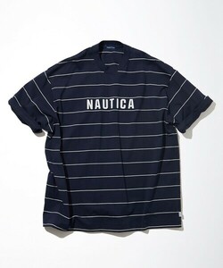 「NAUTICA」 半袖Tシャツ LARGE ネイビー メンズ