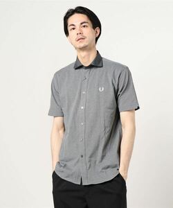 「FRED PERRY」 半袖シャツ X-LARGE ブラック メンズ