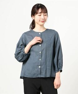 「B:MING by BEAMS」 7分袖ブラウス「fog linen workコラボ」 ONE SIZE ブルー系その他 レディース