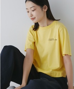 「human woman」 半袖Tシャツ MEDIUM イエロー レディース