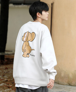 「TOM&JERRY」 スウェットカットソー LARGE グレー メンズ