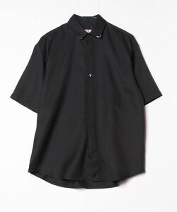 「tk.TAKEO KIKUCHI」 半袖シャツ 02 ブラック メンズ