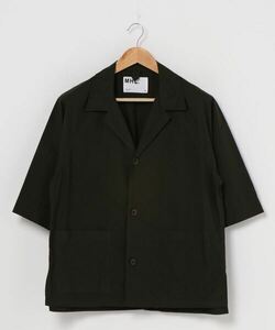 「MHL.」 半袖シャツ LARGE ダークブラウン メンズ