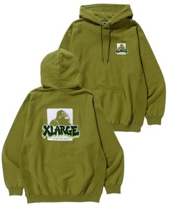 「XLARGE」 プルオーバーパーカー X-LARGE オリーブ メンズ