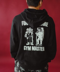 「gym master」 プルオーバーパーカー X-LARGE ブラック メンズ