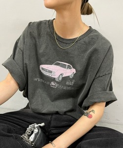 「WHO'S WHO gallery」 「COOPER」半袖Tシャツ FREE チャコールグレー レディース