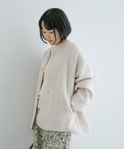 「URBAN RESEARCH DOORS」 ノーカラージャケット MEDIUM アイボリー レディース