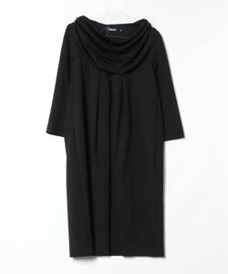 「DKNY DONNA KARAN NEW YORK」 7分袖ワンピース 6 ブラック レディース