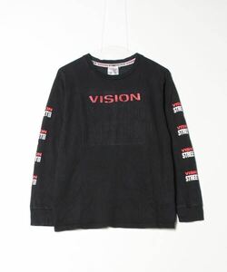 「VISION STREET WEAR」 長袖Tシャツ M ブラック メンズ