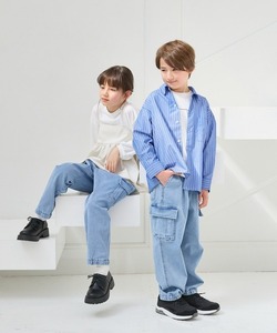 「GLOBAL WORK」 「KIDS」デニムパンツ 160cm ライトブルー キッズ