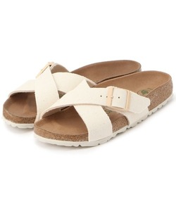 「BIRKENSTOCK」 フラットサンダル 38 アイボリー レディース