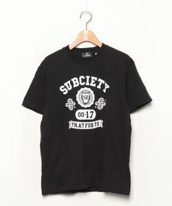 「Subciety」 半袖Tシャツ MEDIUM ブラック メンズ