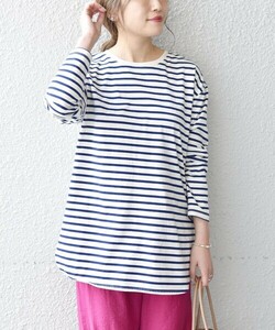 「SHIPS any」 長袖カットソー ONE SIZE ブルー レディース