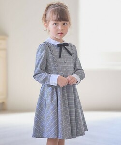 「any Fam」 「KIDS」長袖ワンピース 120 グレー キッズ