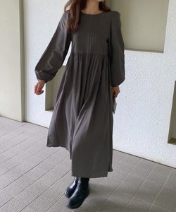 「LAUIR」 長袖ワンピース MEDIUM ダークグレー レディース