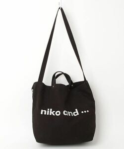 「niko and...」 トートバッグ - ブラック レディース