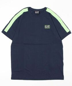 「EMPORIO ARMANI EA7」 半袖Tシャツ MEDIUM ネイビー メンズ