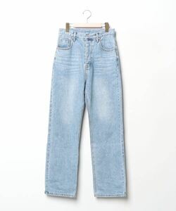 「CANAL JEAN」 加工デニムパンツ MEDIUM インディゴブルー レディース