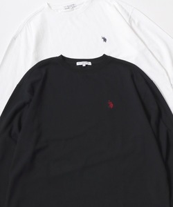 「U.S. POLO ASSN.」 長袖Tシャツ LL ブラック メンズ