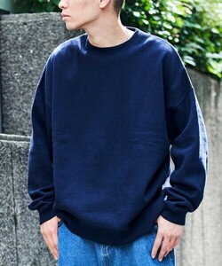 「FREAK'S STORE」 スウェットカットソー LARGE ネイビー メンズ