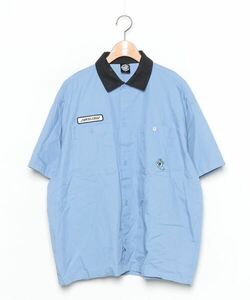 「FREAK'S STORE」 半袖シャツ SMALL サックスブルー メンズ