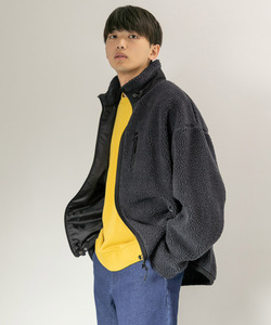 「SENSE OF PLACE by URBAN RESEARCH」 ジップアップブルゾン LARGE ブラック メンズ