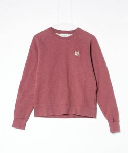 「Maison Kitsune」 スウェットカットソー M ワインレッド レディース