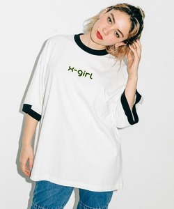 「X-girl」 半袖Tシャツ ONE SIZE ホワイト レディース