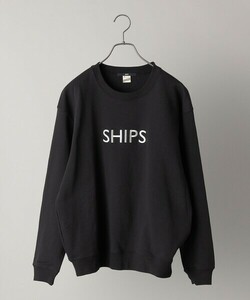 「SHIPS」 スウェットカットソー LARGE ブラック メンズ