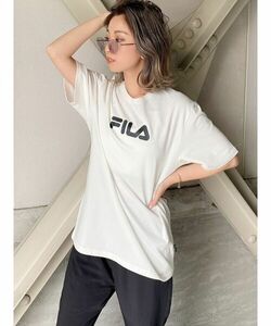 「FILA」 半袖Tシャツ FREE オフホワイト レディース