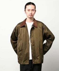 「green label relaxing」 ジップアップブルゾン M オリーブ メンズ