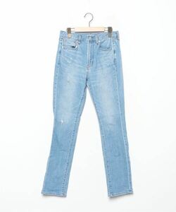 「JOURNAL STANDARD」 ダメージ加工デニムパンツ 38 ブルー レディース