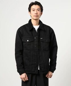 「TOMMY JEANS」 デニムジャケット LARGE ブラック メンズ