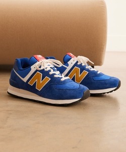 「New Balance」 ローカットスニーカー 26.5cm ブルー メンズ