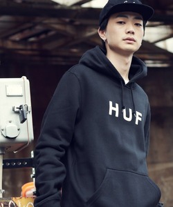 「HUF」 プルオーバーパーカー LARGE ブラック メンズ