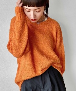 「mily bilet」 長袖ニット X-LARGE オレンジ レディース