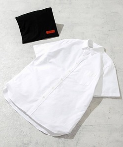 「URBAN RESEARCH ROSSO MEN」 半袖シャツ LARGE ホワイト メンズ