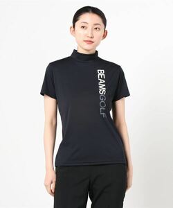 「BEAMS GOLF」 半袖カットソー LARGE ブラック レディース